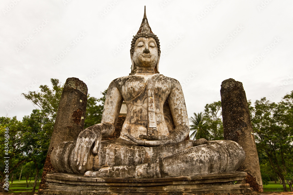 Buddha in sukothai Thailand