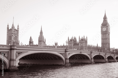 Westminster Bridge and Big Ben  London
