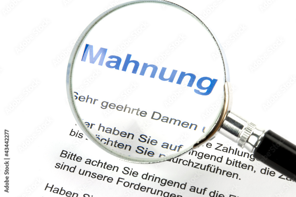 Mahnung Mahnung