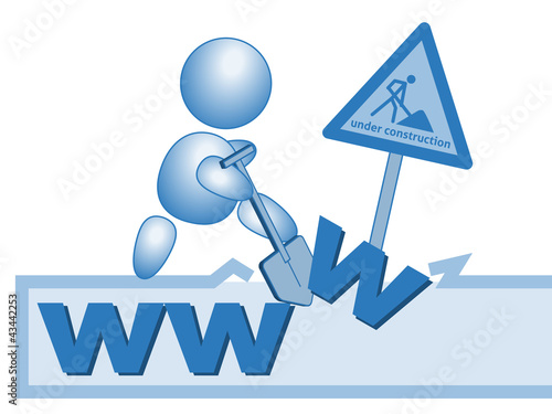 www under construction Vektor