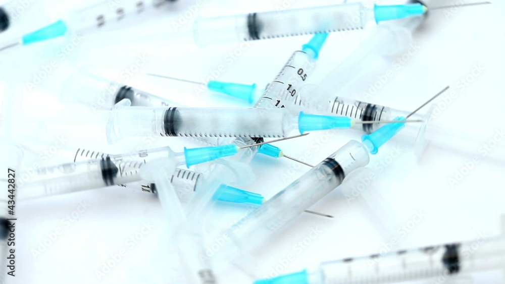 Many syringe laid out together Many syringe laid out together