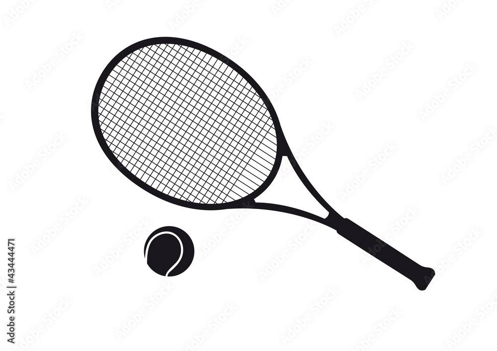 Фотография Tennisschläger mit Ball