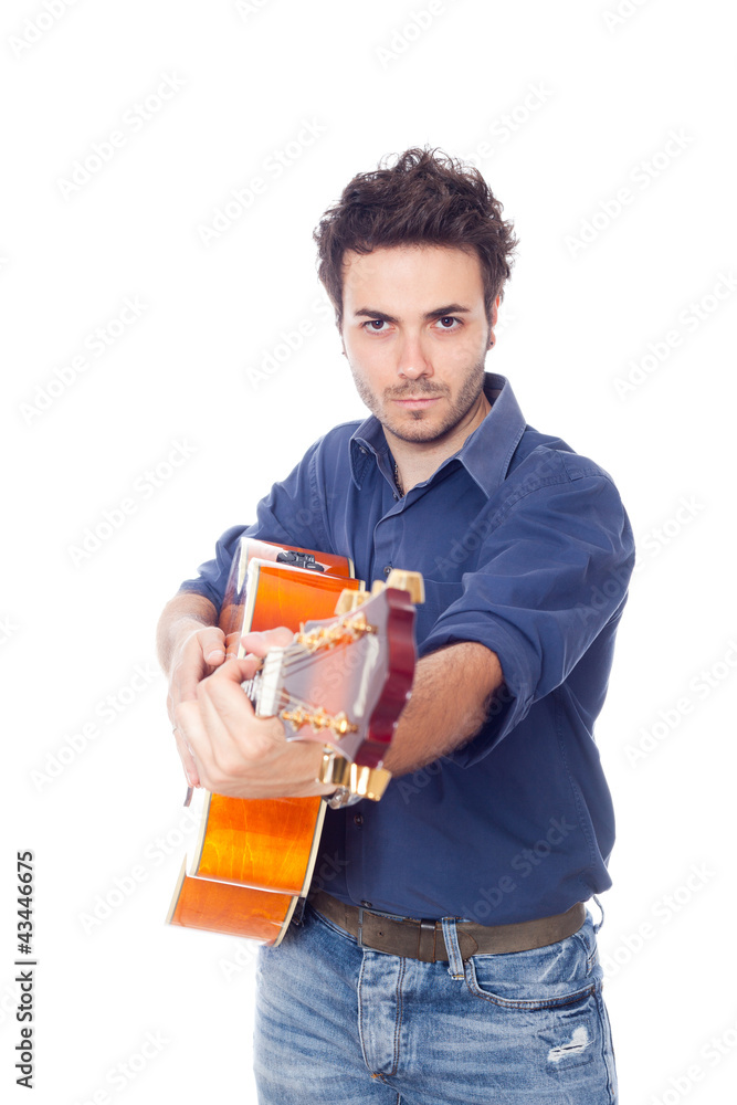 Young Man Playing Guitar