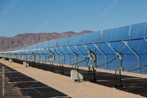 A solar power plant in the California Desert photo