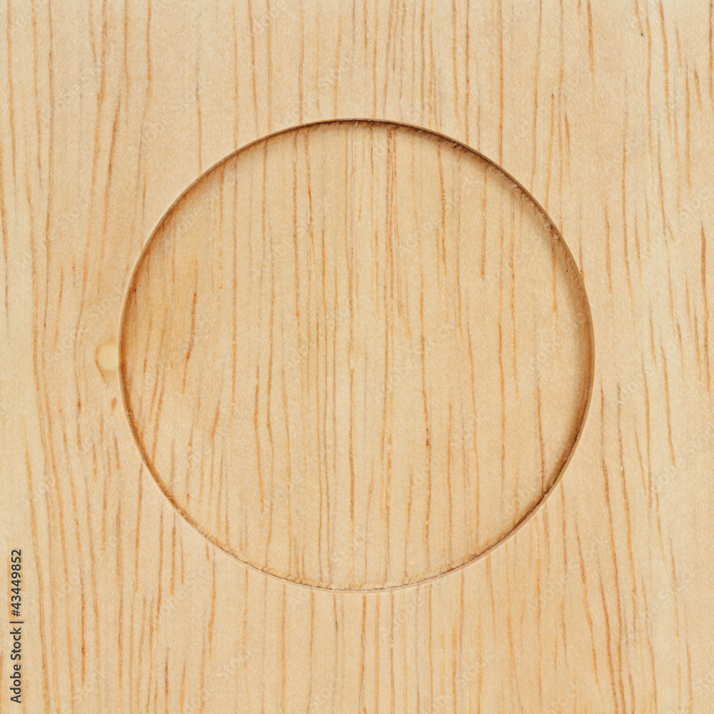 Fototapeta premium circle on wood.
