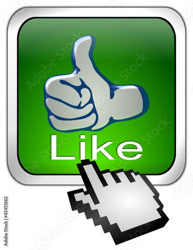Button Daumen hoch mit Cursor