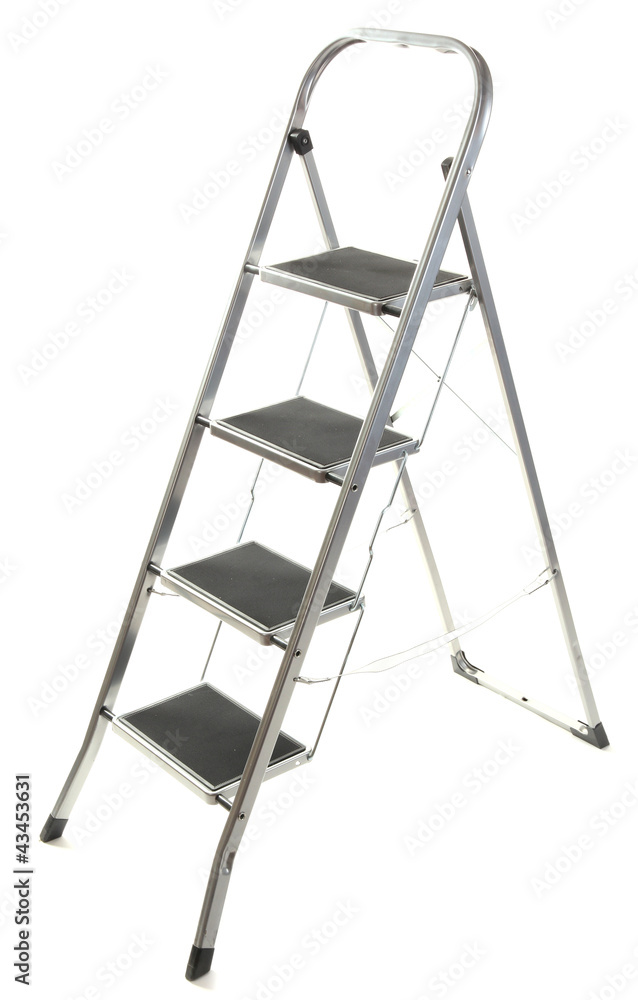 metal ladder isolated on white metal ladder isolated on white