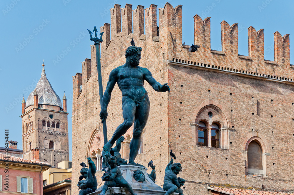 Neptune Statue in Bologna, Italy