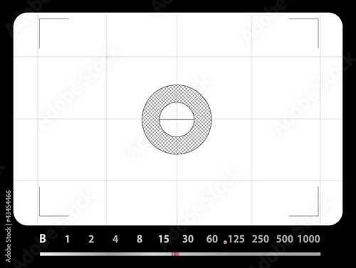 Classic SLR viewfinder, with free space for your pics, vector