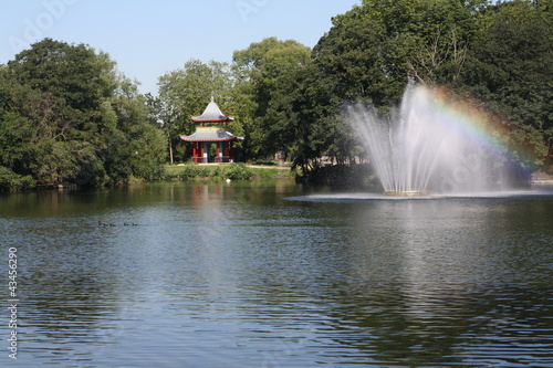 Chinese House on Rainbow Lake