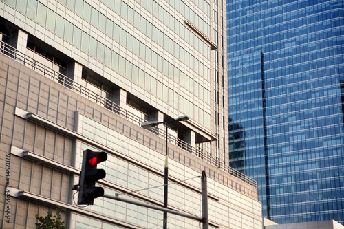 Modern Business buildings in Warsaw center. Poland