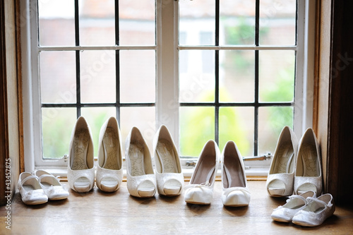 Bride and bridesmaids shoes