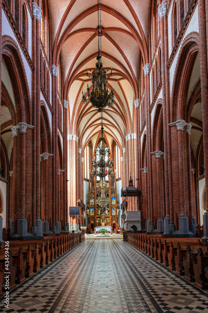 Interior Cathedral in Bialystok, Poland