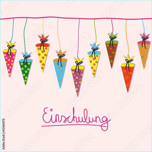 Vektor, Karte zur Einschulung