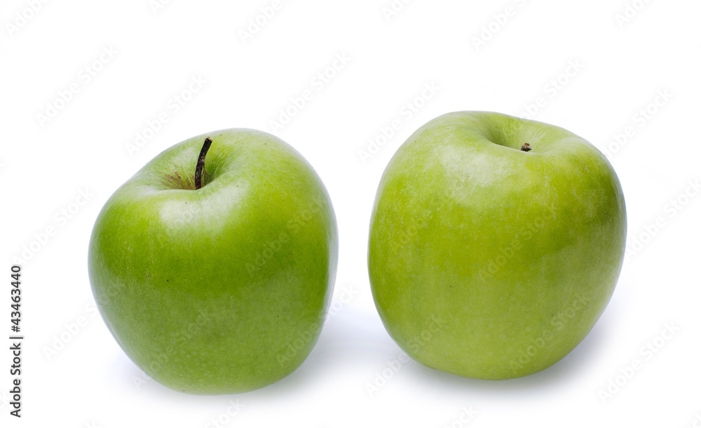 Green sliced fruits