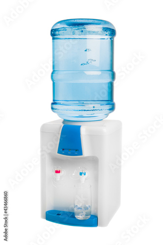 water cooler isolated on white