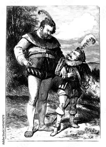 Fototapeta 2 medieval ridiculous Men