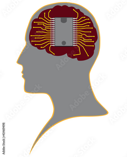 Chip in human head