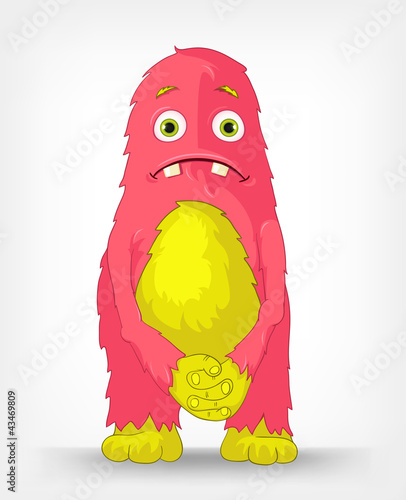 Funny Monster. Engry.