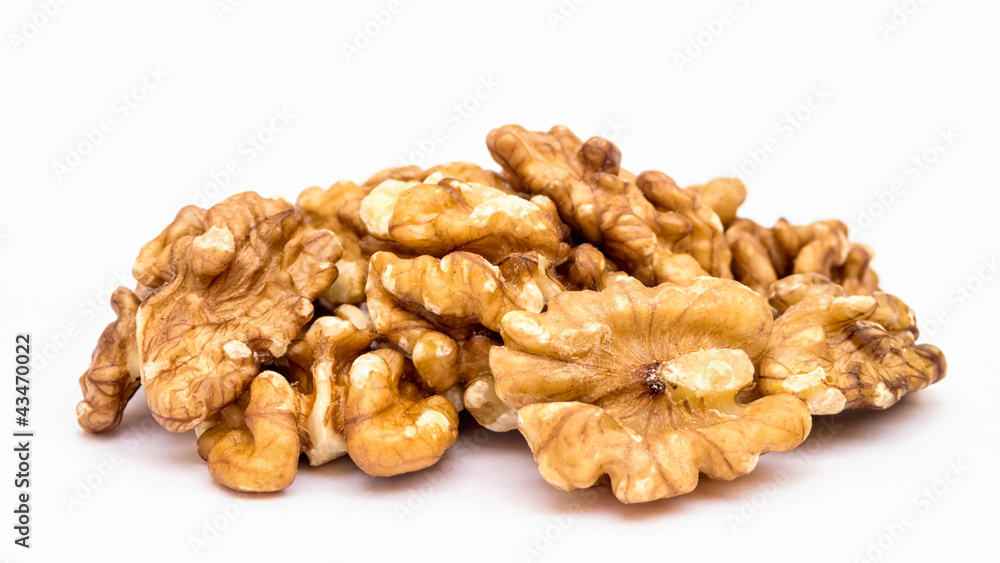 Walnuts isolated on white background Walnuts isolated on white background