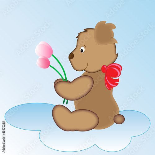 Bear of flowers