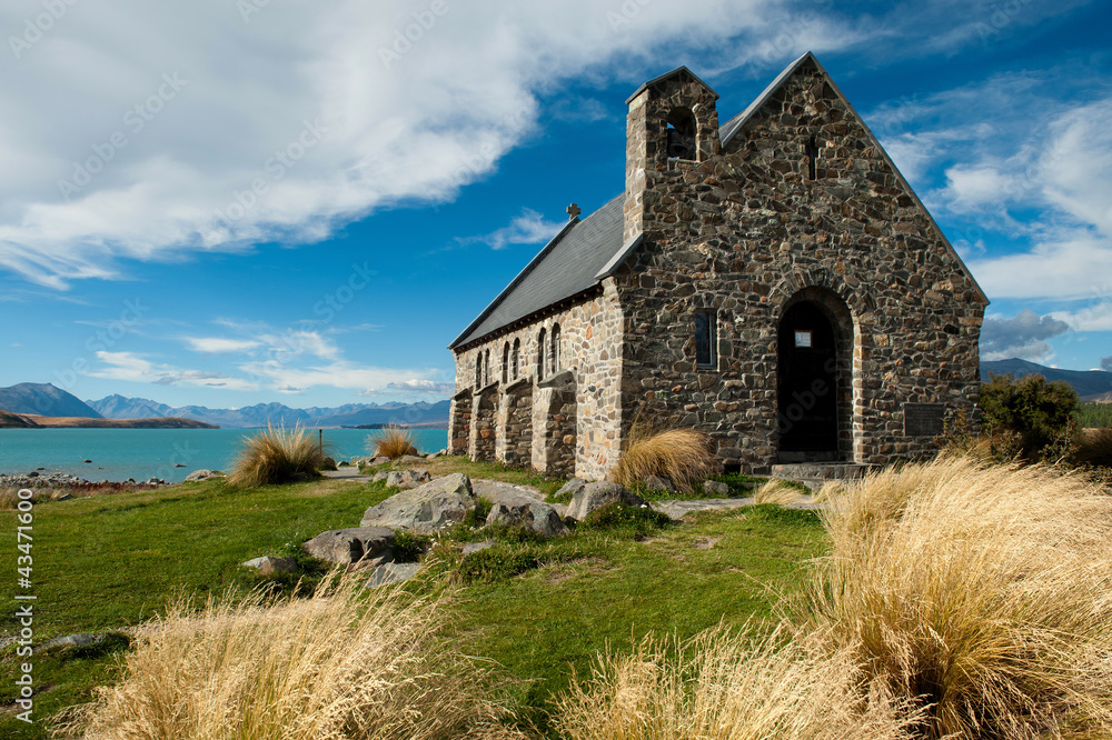 Church of the Good Shepherd at Lake Tepako, New Zealand Church of the Good Shepherd at Lake Tepako, New Zealand