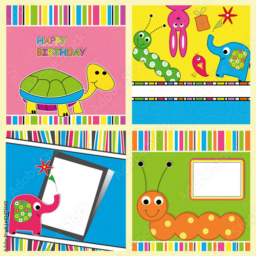 Template Greeting Card, vector