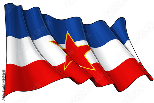 Tableau sur toile Yugoslavian Flag