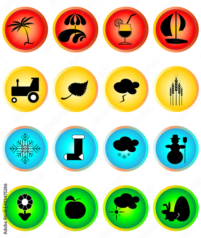 Four Seasons Icon Set