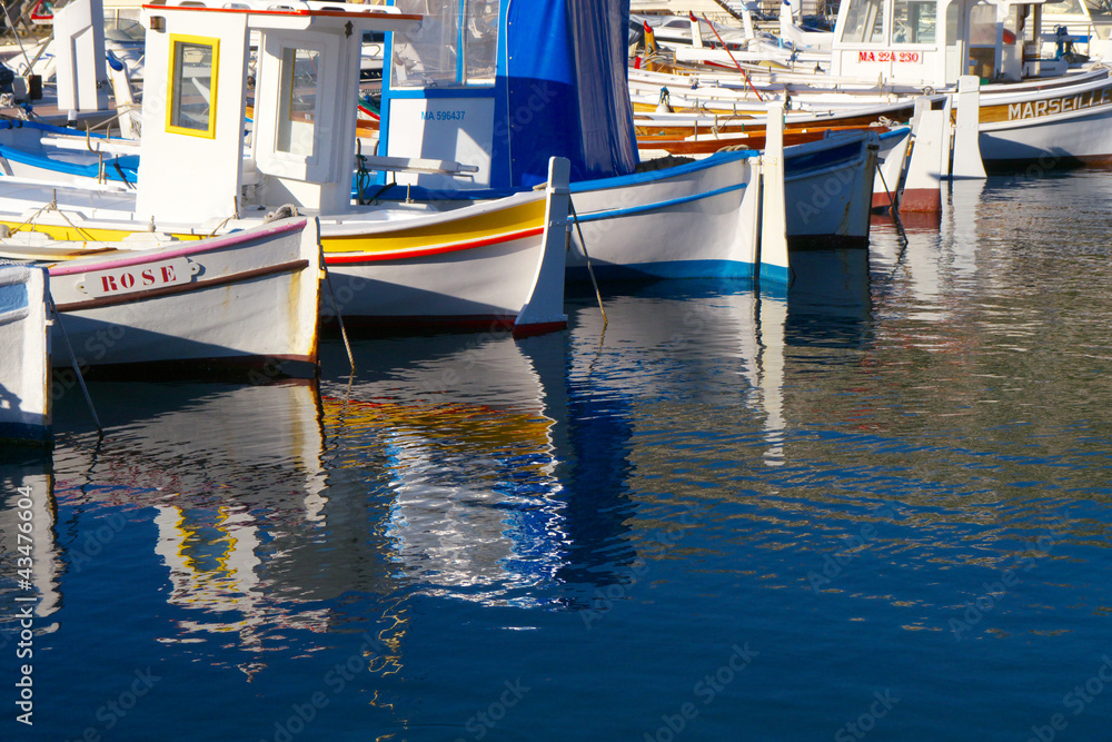 boat reflections