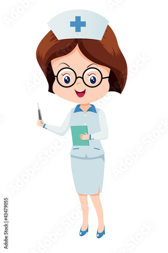 Cute woman nurse
