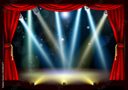 Spotlight theatre stage