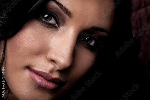 Photography Portrait of a young beauty. Close-up Photo.