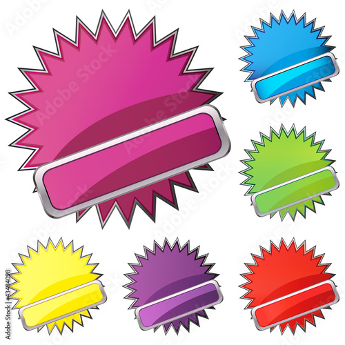 set of buttons