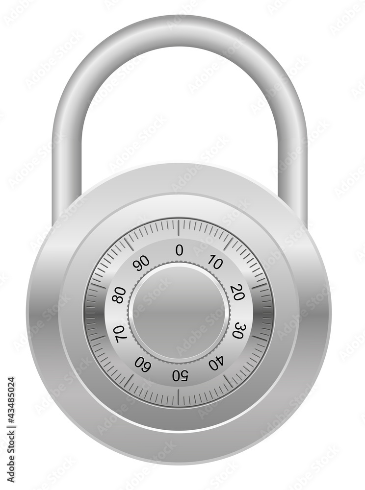 combination padlock illustration combination padlock illustration