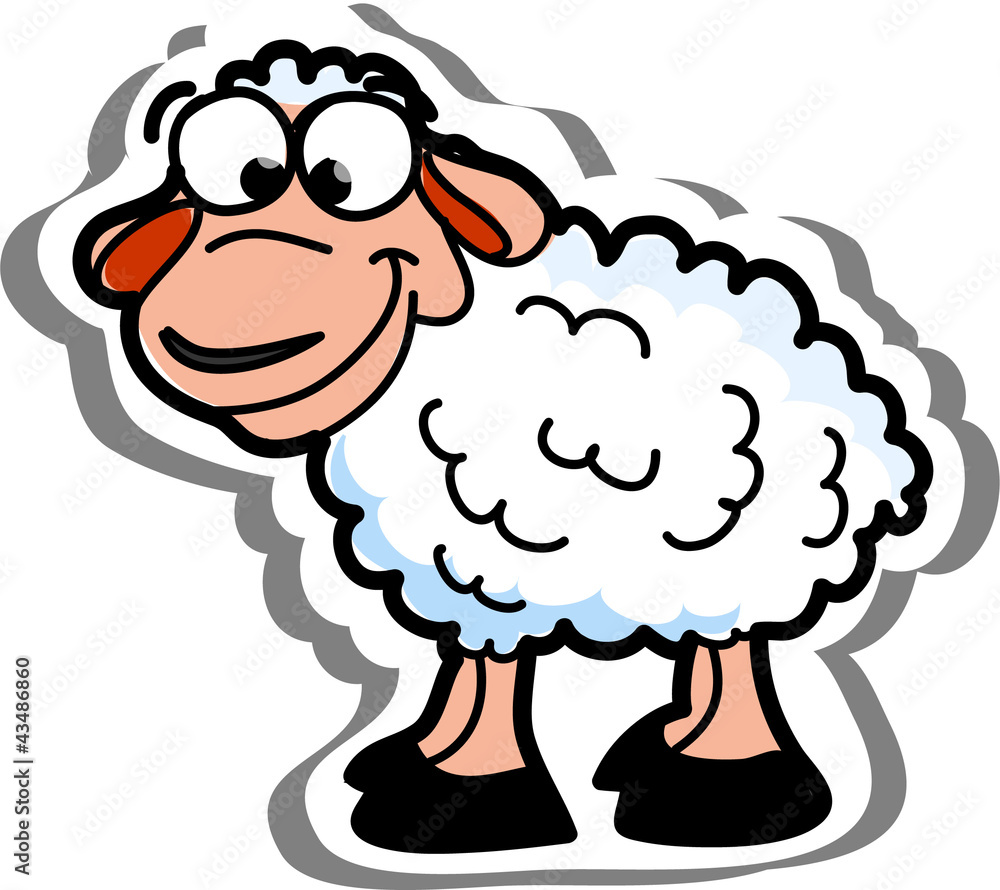 Овец мультфильм вектор