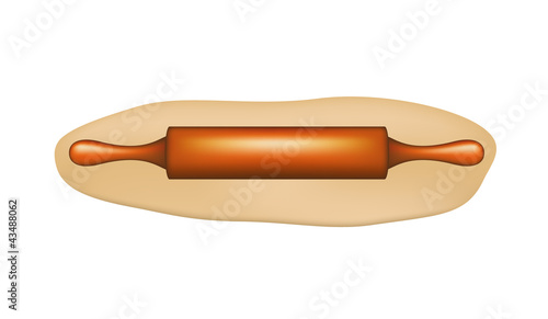 Dough with rolling pin