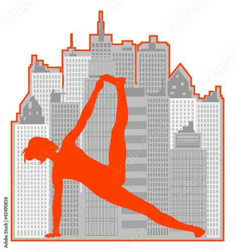 woman yoga