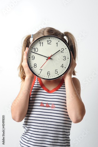 Foto Kind und Uhr