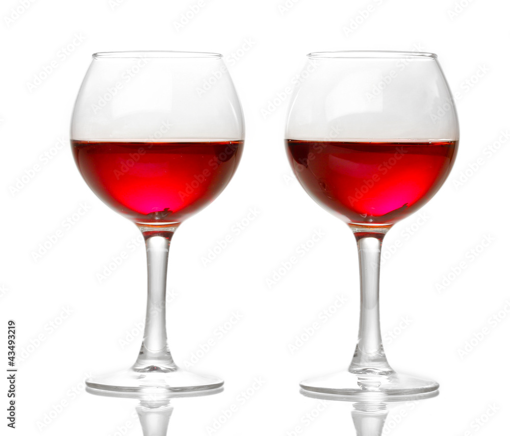 Wineglasses isolated on white Wineglasses isolated on white