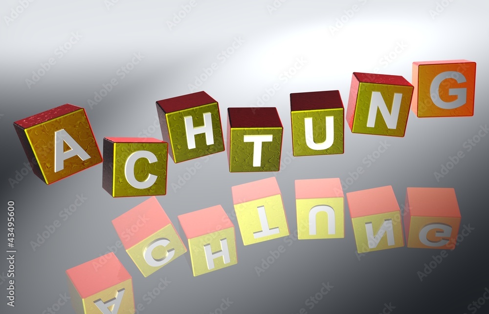 3D Fallende Wuerfel - ACHTUNG IX