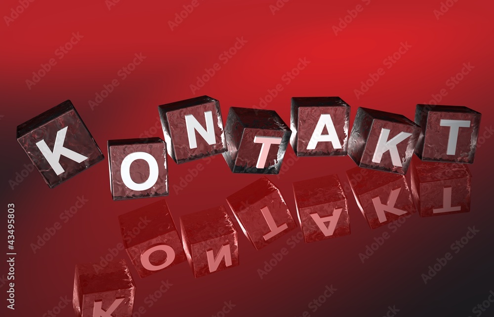 Fototapeta premium 3D Fallende Wuerfel - KONTAKT XIII