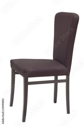 black wood chair