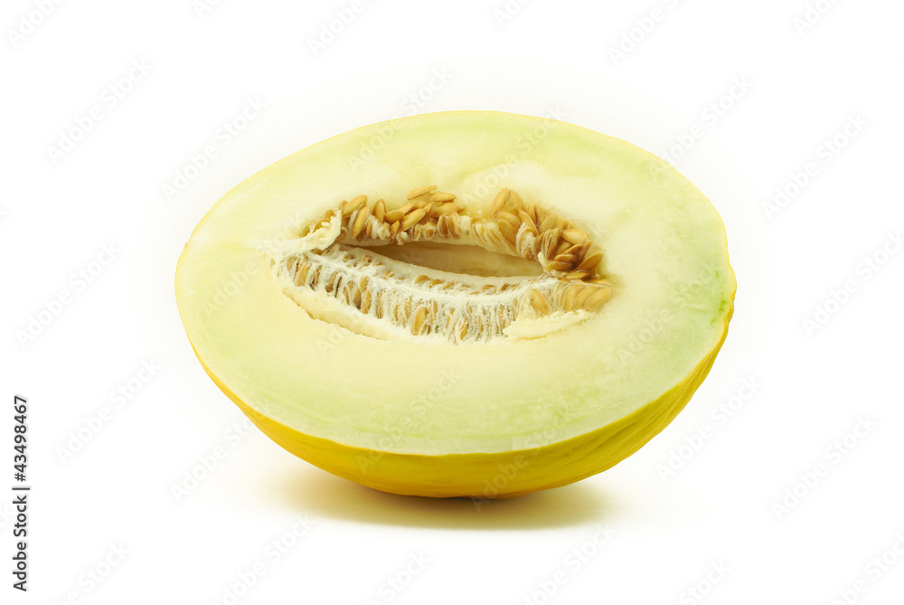 Half of yellow melon Half of yellow melon