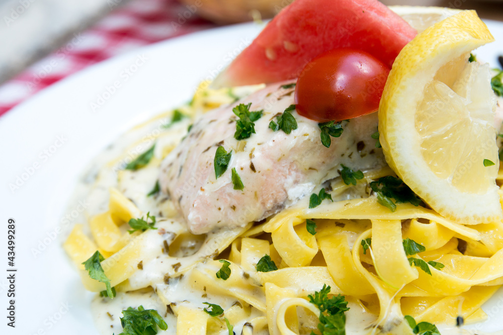 pasta and smoked salmon with tomato pasta and smoked salmon with tomato