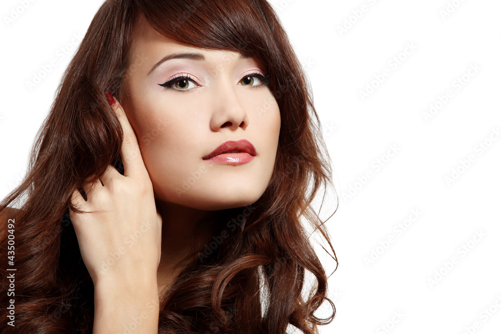 beauty young woman with beautiful long hair beauty young woman with beautiful long hair