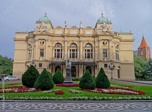Famous Juliusz Slowacki Theatre in Krakow, Poland