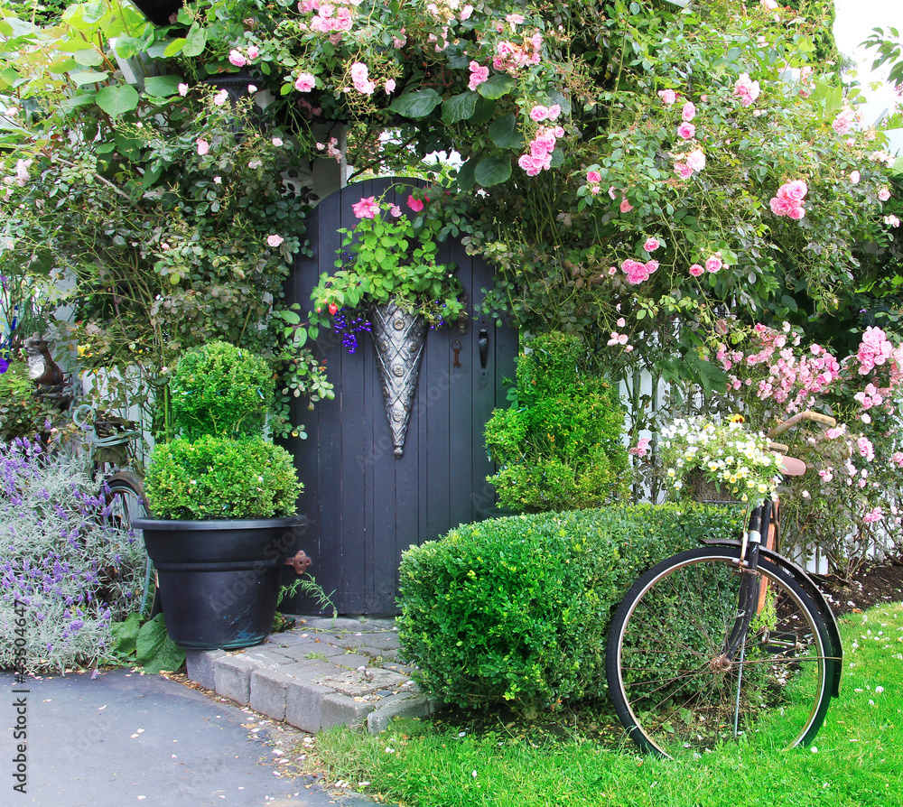 Small charming garden gate.