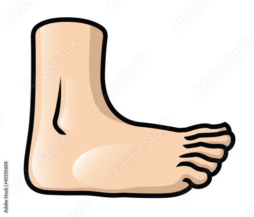 Foot With Raised Toes