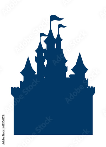 vector icon castle silhouette